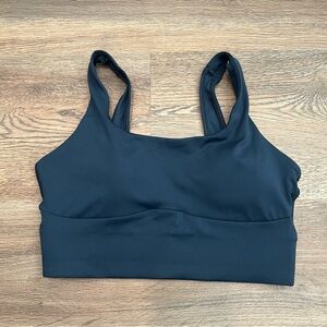 Gymshark Longline Navy Blue Sports Bra Small